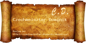 Czechmeiszter Dominik névjegykártya