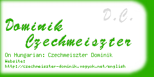 dominik czechmeiszter business card